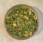 Valerian Dreams tea in ceramic bowl